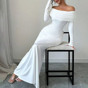 Abito Lungo Personalizzato con Spalle Scoperte per <span class=keywords><strong>Donna</strong></span>, Vestito da Sera, Abito da Cocktail e da <span class=keywords><strong>Matrimonio</strong></span> - Product Image 5