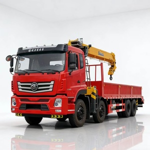 China Factory Sells Clw 12 Tons Truck Mounted Crane Accepts Customization Crane Truck Telescopic Boom Hydraulic Crane - Product Image 1