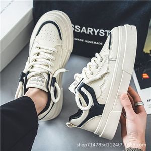 Nouvelles chaussures pour hommes été 2026, vente chaude, style couple, semelle épaisse, blanches, respirantes, légères, tendance, polyvalentes, décontractées, sportives, type skate - Product Image 4