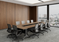 Bureau de travail pliable en bois au design moderne, table de réunion, table de conférence, bureau de formation modulaire pliable