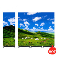 Écran d'affichage d'affiches LED mobiles HD d'intérieur Écran Led pliable P1.5 P2 Écran d'affichage LED