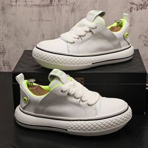 <b>Leather</b> Men's Oversized Shoes - Unique, Trendy Casual <b>Sneakers</b> with Thick Soles, Versatile and Perfect for All Occasions. - Product Image 1