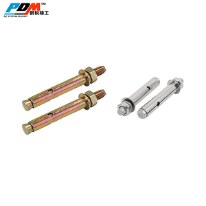 Ancres à coin personnalisées OEM pour l'expansion des usines chinoises, en acier inoxydable et acier au carbone, pour béton, finition zinc jaune - Product Image 1