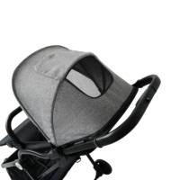 Poussette convertible 2 en 1 pour nouveau-né - Poussette de luxe portable avec poignée réversible pour les voyages avec bébé