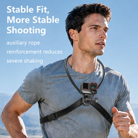 Support de téléphone portable à suspendre au cou J01, support fixe pour téléphone et caméra d'action en perspective première personne, pour vlog, pêche, cyclisme