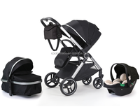 Poussette bébé 3 en 1 légère, pliable, format cabine, système de voyage portable, idéale pour les voyages en avion