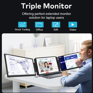 Moniteur portable 15,6 pouces, triple écran avec écran IPS 1920x1080, compatible avec ordinateur portable - Product Image 3
