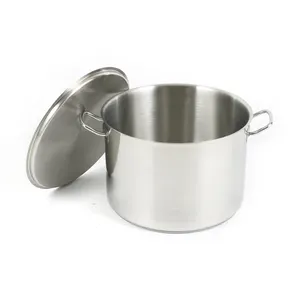 Hotel restaurant cookware, sauce pot, stew pan brazier stainless steel hot pot saucepan cooking pan with lid