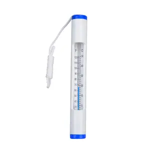 Deluxe-Rohr Pool Spa-Thermometer Nylon-Bindungsstring-Weiß-Temperaturregler Indoor-Outdoor-Anwendung Kunststoff-Glasmaterial OEM