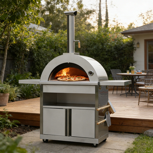 <span class=keywords><strong>Four</strong></span> à <span class=keywords><strong>pizza</strong></span> au bois en acier inoxydable de 36 pouces, <span class=keywords><strong>four</strong></span> à <span class=keywords><strong>pizza</strong></span> extérieur autonome <span class=keywords><strong>avec</strong></span> roues - Product Image 1