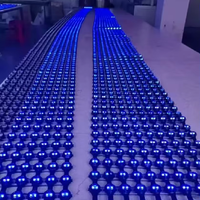 Système de mur vidéo à points lumineux LED complets P31.25 P50 de Chine, indice de protection IP68, corps de lampe en PVC pour application paysagère