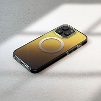 Casing Ponsel Nirkabel Pengisian Daya Magnetik Laser Blu-ray Gradient Matte IMD Baru untuk iPhone 16 15 14 13 12 Pro Max