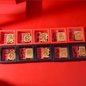 Pegatina Metálica para Teléfono <span class=keywords><strong>con</strong></span> Diseño de Dibujos Animados en Lámina Dorada que Simboliza la Buena Fortuna Continua - Product Image 4