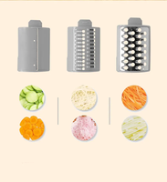 Nouveauté Nicebuy : Coupe-légumes électrique multifonctionnel, trancheuse, hachoir, en ABS et acier inoxydable, pour salades, écologique