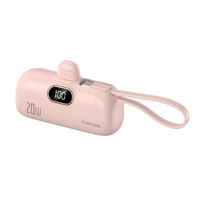 Mini 5000mAh Portable Bank 22.5W Fast Charging 20W Emergency Mobile Phone Charger Cable Pocket-Sized Portable Power Bank