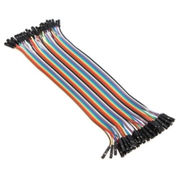 OKY0060 Câbles de liaison femelle-femelle de 20 cm, 40 broches, pour platine d'expérimentation Arduino Raspberry Pi