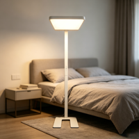 Lampe de sol intelligente à large plage de tension 120V-277V, fonction préréglée multi-scènes, lampe LED respectueuse des yeux pour la lecture et le travail