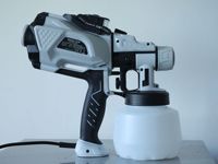 Semprotan Cat Tanpa Kabel untuk Interior dan Eksterior Rumah, Pistol Semprot Cat Listrik HVLP 550W, Wadah 1200ml untuk Pengecatan Rumah