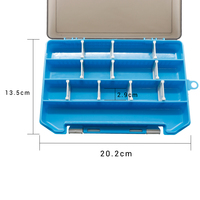 Boîte de rangement multifonctionnelle étanche en PP rigide pour accessoires de pêche en mer, hameçons et leurres artificiels