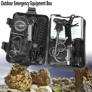 बाहरी गियर आपातकालीन किट 13 में 1 सो के पेशेवर जेब उत्तरजीविता गियर शिविर उपकरण प्राथमिक सहायता किट - Product Image 6
