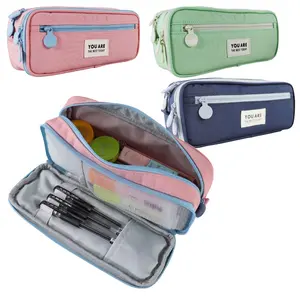 Sedex حقيبة مكتبية احترافية ذات سعة كبيرة وطبقة مزدوجة لتخزين الأقلام الرصاص، حقيبة مخصصة لمستلزمات الأقلام المدرسية للأطفال