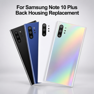 กระจกหลังสำหรับ Samsung Note 10 Plus ฝาครอบแบตเตอรี่ ฝาหลัง ตัวเรือน สำหรับ Samsung Note 10 พร้อมชิ้นส่วนเลนส์กล้อง - Product Image 1