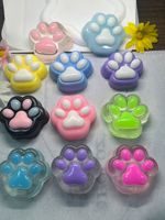 Porte-clés Patte de Chat Ultra Doux à Rebond Lent pour Sac, Cadeau de Fête, Anti-Stress, Jouet à Presser, Assortiment en Gros