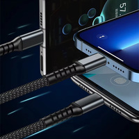 Kabel pengisian daya Cepat tipe C, kabel Data ponsel kualitas tinggi 3-in-1 Tipe C harga kompetitif dengan jaket nilon untuk ponsel