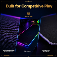 Professionele computerlaptop multifunctionele RGB OEM bedrukte rubberen huishoudelijke custom gaming muismat