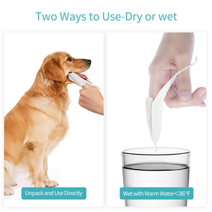 Ingredientes naturales Toallitas dentales para gatos Sin alcohol Reducir la placa Paquete de 30 piezas Toallitas dentales para mascotas - Product Image 5