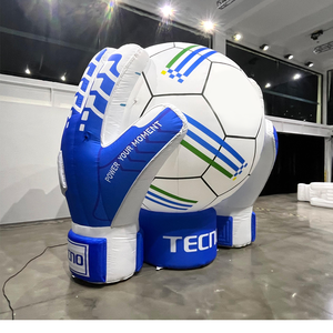 <span class=keywords><strong>Ballon</strong></span> de football gonflable géant en PVC personnalisé à l'hélium pour la publicité sportive, idéal pour les événements de la Coupe du Monde de football avec LED - Product Image 2