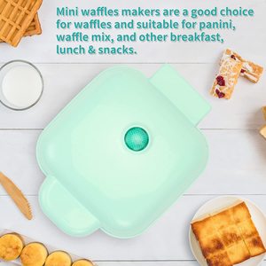 Mini-grill électrique portable 220V/110V double tension pour petit-déjeuner, avec plaques antiadhésives - Product Image 4