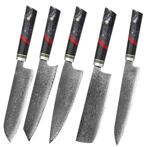 Cuchillo Sujihiki de Damasco Personalizado de Fábrica, Cuchillo Japonés para Cortar Sashimi, Mango de Resina de Lujo, OEM ODM para Restaurantes de Sushi, HORECA - Product Image 1