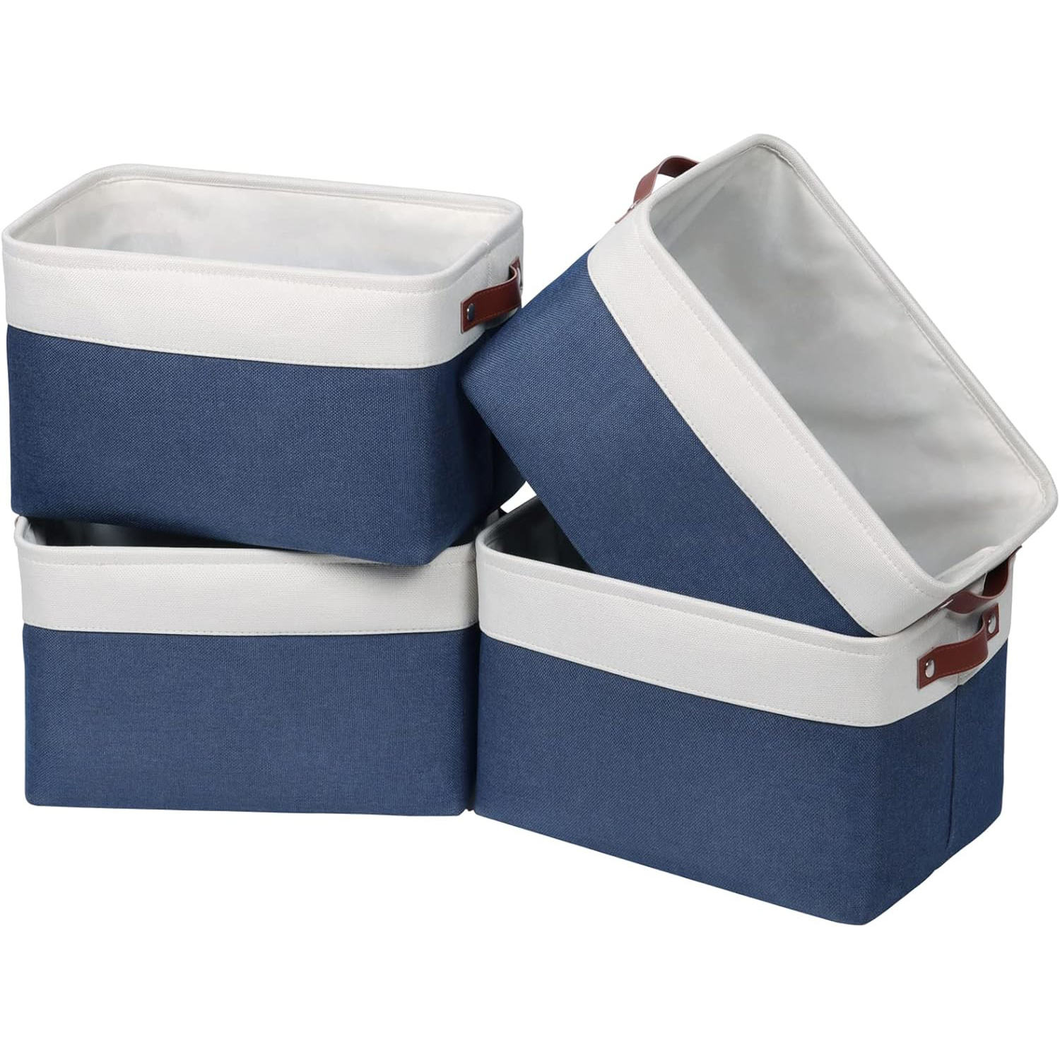 สีเบจ + น้ำเงิน