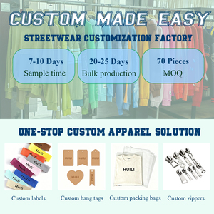 Felpe con Cappuccio Personalizzate Huili OEM con Stampa Serigrafica, Vestibilità Oversize per Uomo, Zip Integrale, Streetwear in Spugna Francese, Produzione di Fabbrica - Product Image 4