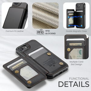 Étui portefeuille en cuir <span class=keywords><strong>CaseMe</strong></span> RFID C22 avec protection anti-RFID pour <span class=keywords><strong>iPhone</strong></span> 17 Air 16E 15 14 13 Pro Max 12 <span class=keywords><strong>11</strong></span> Plus - Product Image 3