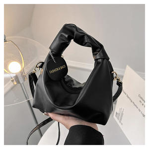 I-0323 Bolso de Mano Elegante para Mujer, Color Sólido, con una Sola Correa, para Uso Diario en Otoño/Invierno/Verano, Material PU, con Cierre - Product Image 3