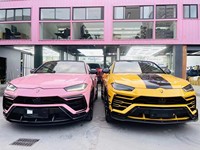 Kits de carrosserie en fibre de carbone souple de style M URUS pour lèvre avant en carbone de style M URUS à M sur les ailes diffuseur de jupe latérale becquet d'échappement