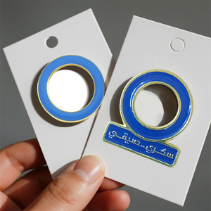 Металлические значки с голубой лентой - Product Image 6
