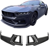 Grille latérale de pare-chocs avant pour Ford Mustang S650 2024-2026 Dark Horse Handling Package, style OE, en ABS noir, cache de ventilation, 2 pièces