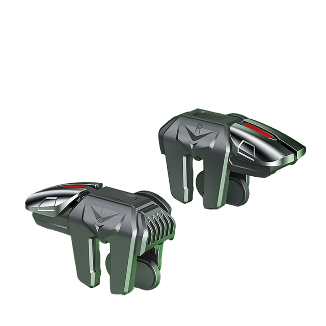 Alloy Version Six Finger Gaming Buttons Made Of Premium Metal Material For Shooting Game Operation for Daily Use