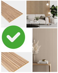 Paneles de Pared Interiores de Madera Maciza 3D de Alta Calidad, Impermeables, Insonorizados, Listos para Instalar, Diseño Minimalista, Diseño Gráfico - Product Image 4