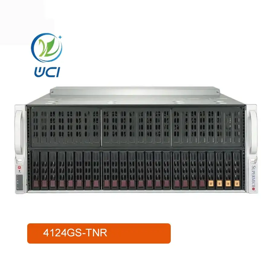 Original Supermicro Server 4124gs Tnr 2 Cpu Eight Routes Amd Ep Yc Gpu System Deep Learning Computing Rack Server