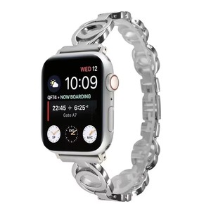 Compatible con <span class=keywords><strong>Apple</strong></span> <span class=keywords><strong>Watch</strong></span> 38mm 40mm 42mm 44mm Correa de Acero Inoxidable de Aleación Premium Compatible con IWatch7 6 5 4 3 2 1 - Product Image 2
