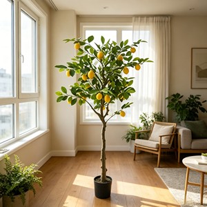 Interchangeable <b>artificial</b> lemon fruits with detachable stems for DIY wreath & seasonal fruit bowl display - Product Image 3