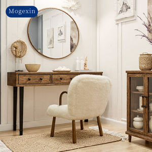 Sillón con Detalles de Tela Bouclé, Silla Moderna para Sala de Estar, Sillón Individual Tapizado - Product Image 4