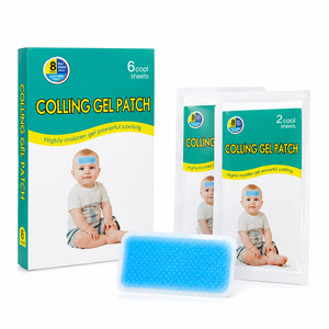 Parche de gel refrescante, apto para niños y adultos, venta al por mayor OEM/personalizada, 6 piezas. - Product Image 1