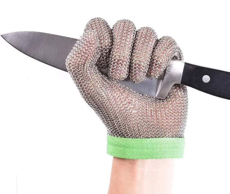 Professional Kitchen Butcher Chain Mail Stainless Steel Safety Working Anti Cut Gloves