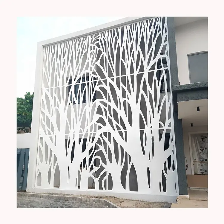Paneles de Metal de pared para decoración de fachadas de construcción, cortina de aluminio y acero inoxidable de gran tamaño