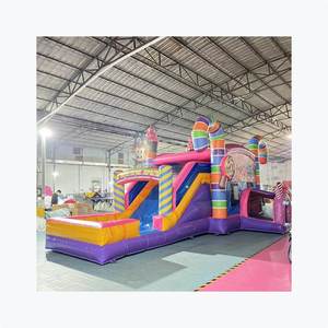 Bonbons Gonflables Bonce Maison Toboggan Combo Enfants Sautant Jouets Commercial Château Rebondissant - Product Image 1